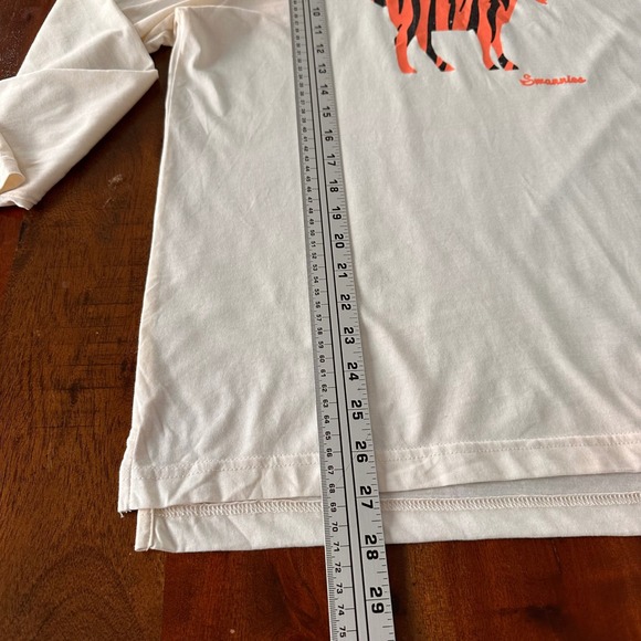 Swannies Sweatshirt Mens M The Goat Tiger Golf Cream Graphic Lightweight Hoodie - Picture 11 of 11